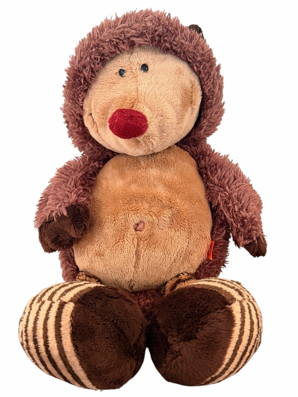 Nici Brown Hedgehog Plush Stuffed Animal Toy NWT
